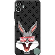 Чорний чохол BoxFace Nothing CMF Phone 1 looney bunny