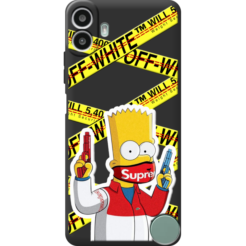 Чорний чохол BoxFace Nothing CMF Phone 1 White Bart