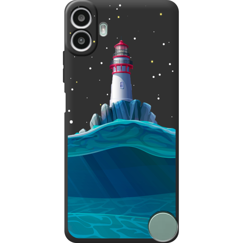 Чорний чохол BoxFace Nothing CMF Phone 1 Lighthouse