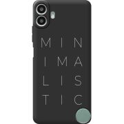 Чорний чохол BoxFace Nothing CMF Phone 1 Minimalistic