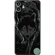 Чорний чохол BoxFace Nothing CMF Phone 1 Wolf
