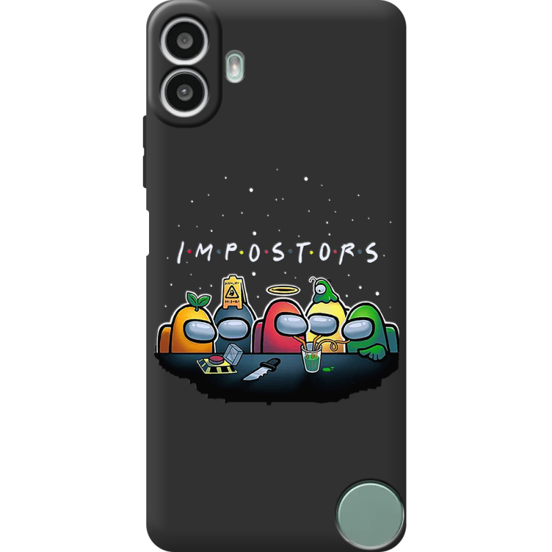 Чорний чохол BoxFace Nothing CMF Phone 1 Among Us Impostors