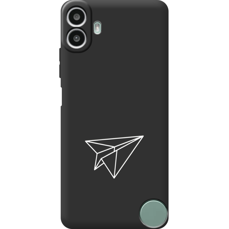 Чорний чохол BoxFace Nothing CMF Phone 1 Paper Plane