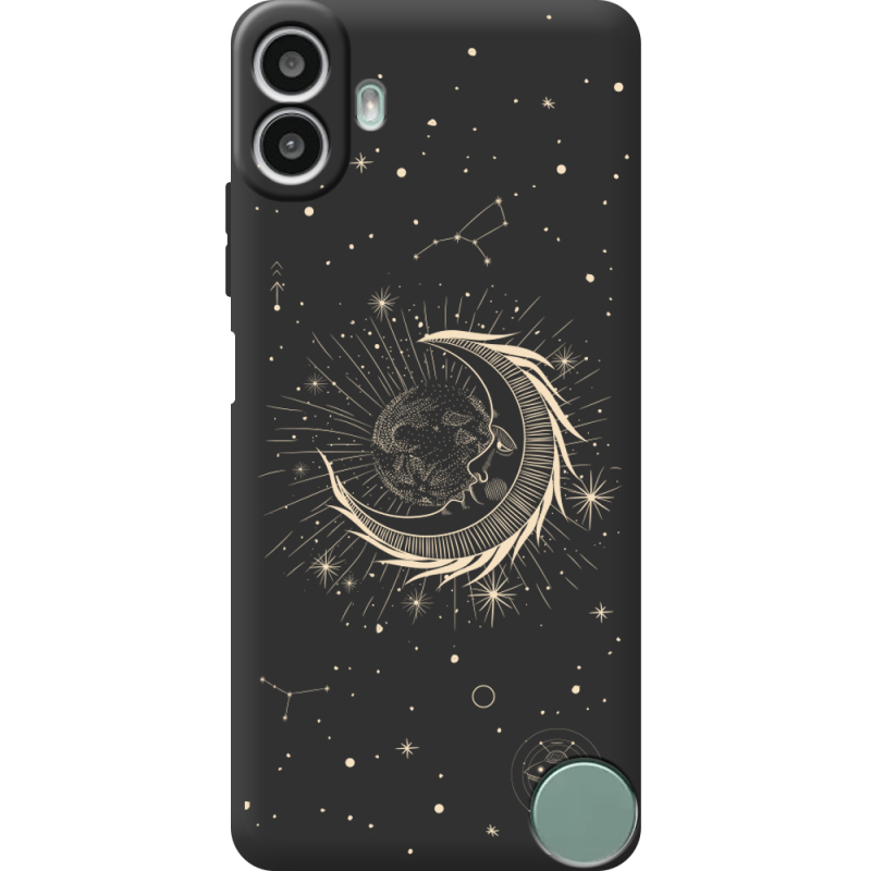 Чорний чохол BoxFace Nothing CMF Phone 1 Moon