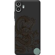 Чорний чохол BoxFace Nothing CMF Phone 1 Chinese Dragon