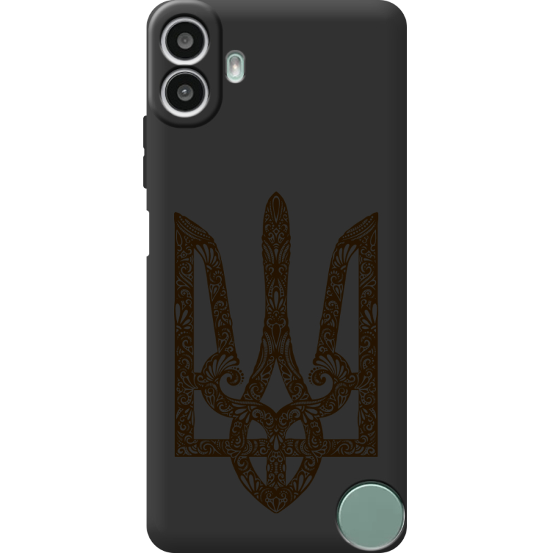 Чорний чохол BoxFace Nothing CMF Phone 1 Ukrainian Trident