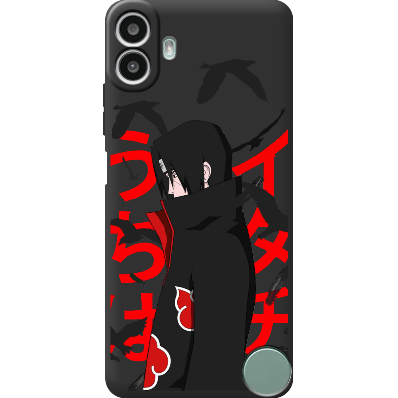 Чорний чохол BoxFace Nothing CMF Phone 1 Учиха Итачи