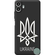 Чорний чохол BoxFace Nothing CMF Phone 1 Тризуб монограмма ukraine