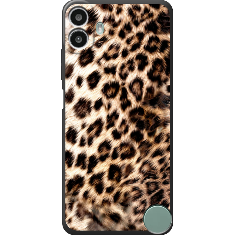 Чорний чохол BoxFace Nothing CMF Phone 1 Леопардовий