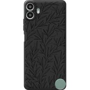 Чорний чохол BoxFace Nothing CMF Phone 1 Leaves