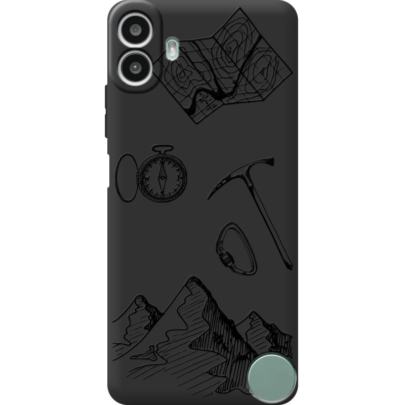 Чорний чохол BoxFace Nothing CMF Phone 1 Mountains