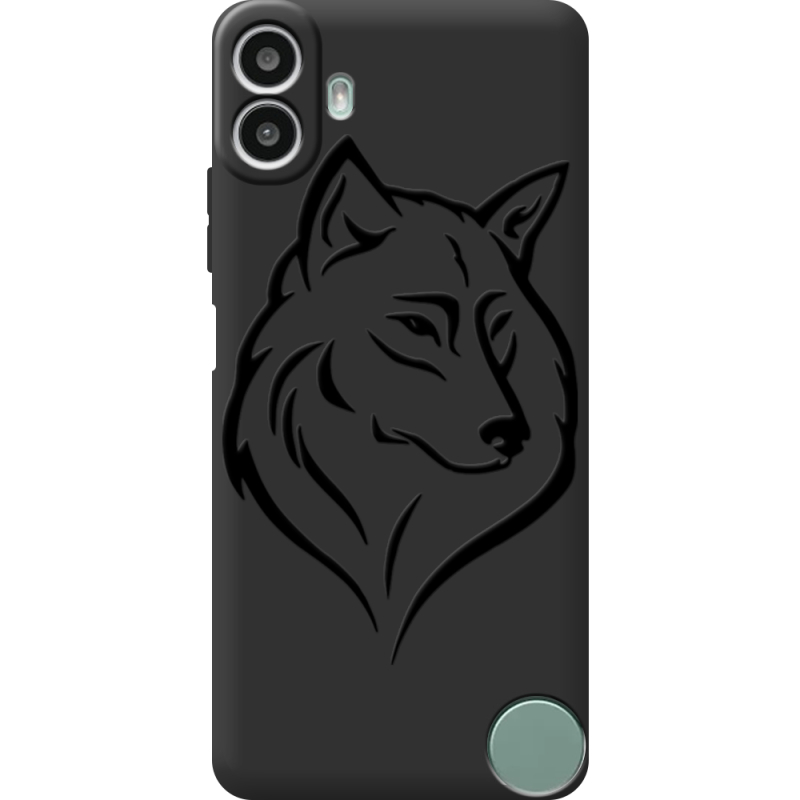 Чорний чохол BoxFace Nothing CMF Phone 1 Wolf