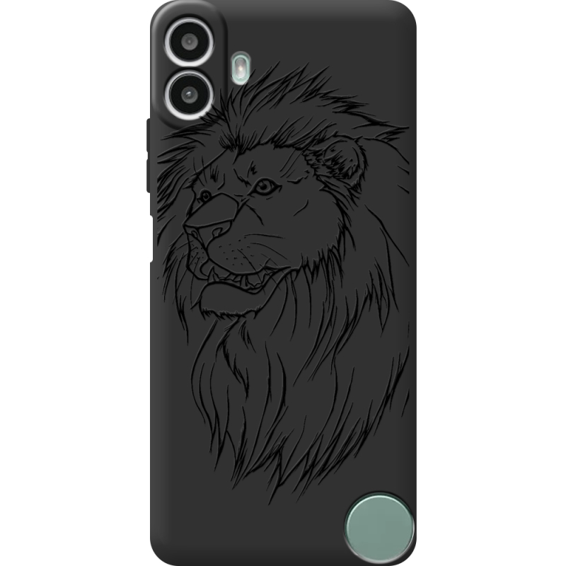 Чорний чохол BoxFace Nothing CMF Phone 1 Lion