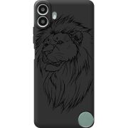 Чорний чохол BoxFace Nothing CMF Phone 1 Lion