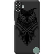 Чорний чохол BoxFace Nothing CMF Phone 1 Owl