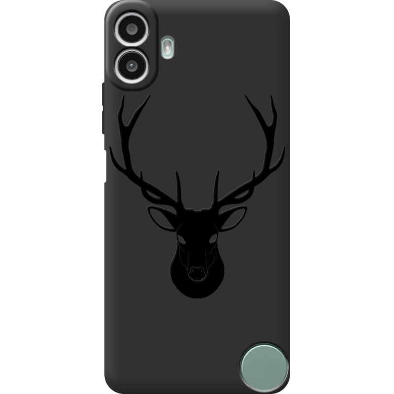 Чорний чохол BoxFace Nothing CMF Phone 1 Deer