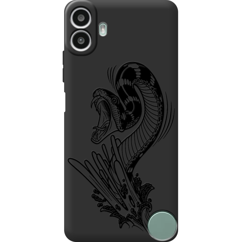 Чорний чохол BoxFace Nothing CMF Phone 1 Snake