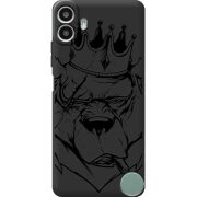 Чорний чохол BoxFace Nothing CMF Phone 1 Bear King