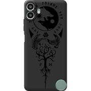 Чорний чохол BoxFace Nothing CMF Phone 1 Hugin and Munin