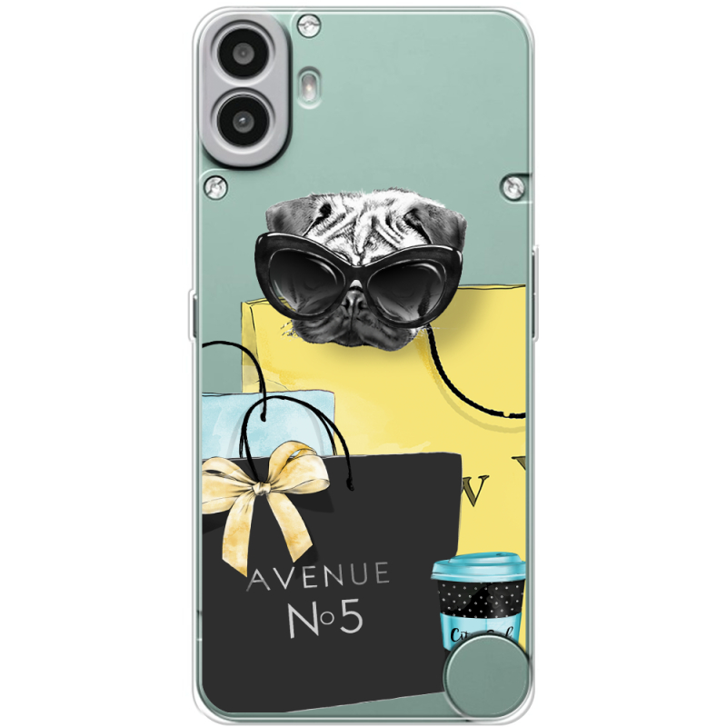 Прозорий чохол BoxFace Nothing CMF Phone 1 Fashion Pug