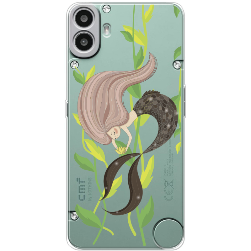 Прозорий чохол BoxFace Nothing CMF Phone 1 Cute Mermaid
