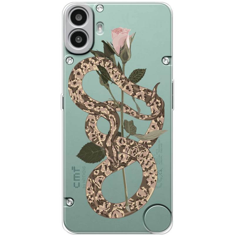 Прозорий чохол BoxFace Nothing CMF Phone 1 Glamor Snake