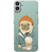 Прозорий чохол BoxFace Nothing CMF Phone 1 Dog Coffeeman