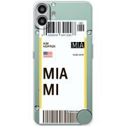Прозорий чохол BoxFace Nothing CMF Phone 1 Ticket Miami