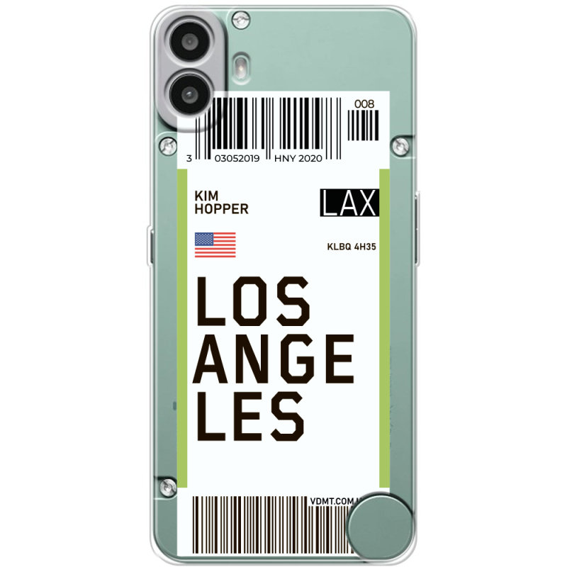 Прозорий чохол BoxFace Nothing CMF Phone 1 Ticket Los Angeles