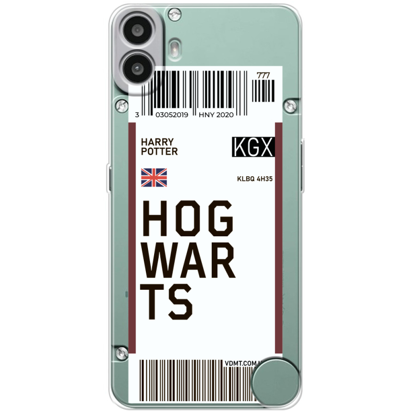 Прозорий чохол BoxFace Nothing CMF Phone 1 Ticket Hogwarts
