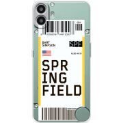Прозорий чохол BoxFace Nothing CMF Phone 1 Ticket Springfield