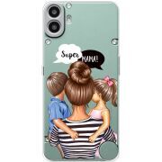 Прозорий чохол BoxFace Nothing CMF Phone 1 Super Mama