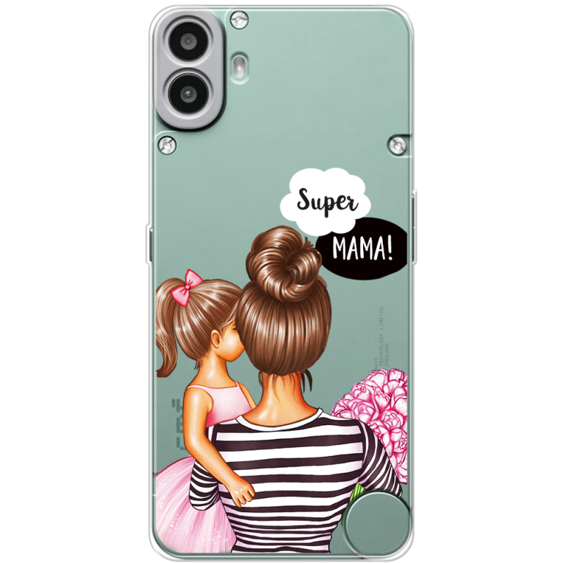 Прозорий чохол BoxFace Nothing CMF Phone 1 Super Mama and Daughter