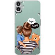 Прозорий чохол BoxFace Nothing CMF Phone 1 Super Mama and Son
