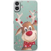 Прозорий чохол BoxFace Nothing CMF Phone 1 Winter Deer