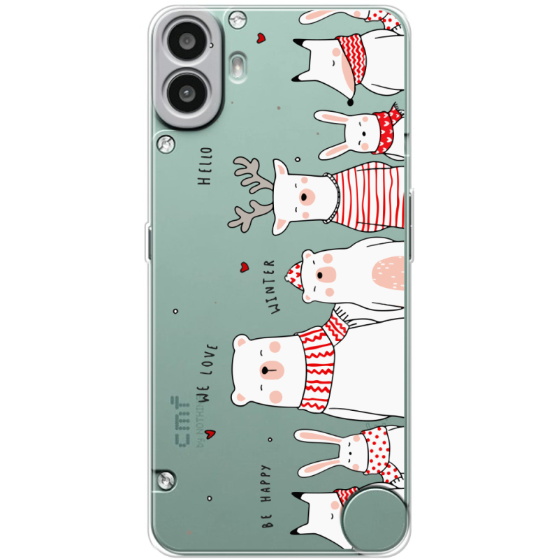 Прозорий чохол BoxFace Nothing CMF Phone 1 The Friendly Beasts