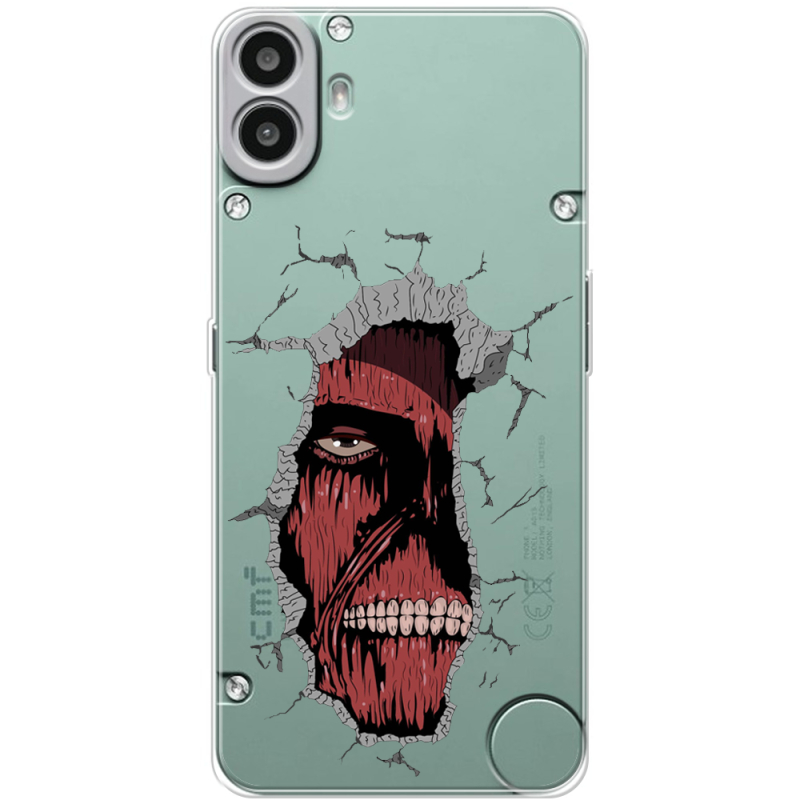 Прозорий чохол BoxFace Nothing CMF Phone 1 Нападение Титана