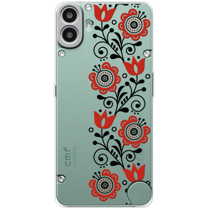 Прозорий чохол BoxFace Nothing CMF Phone 1 Ethno Ornament