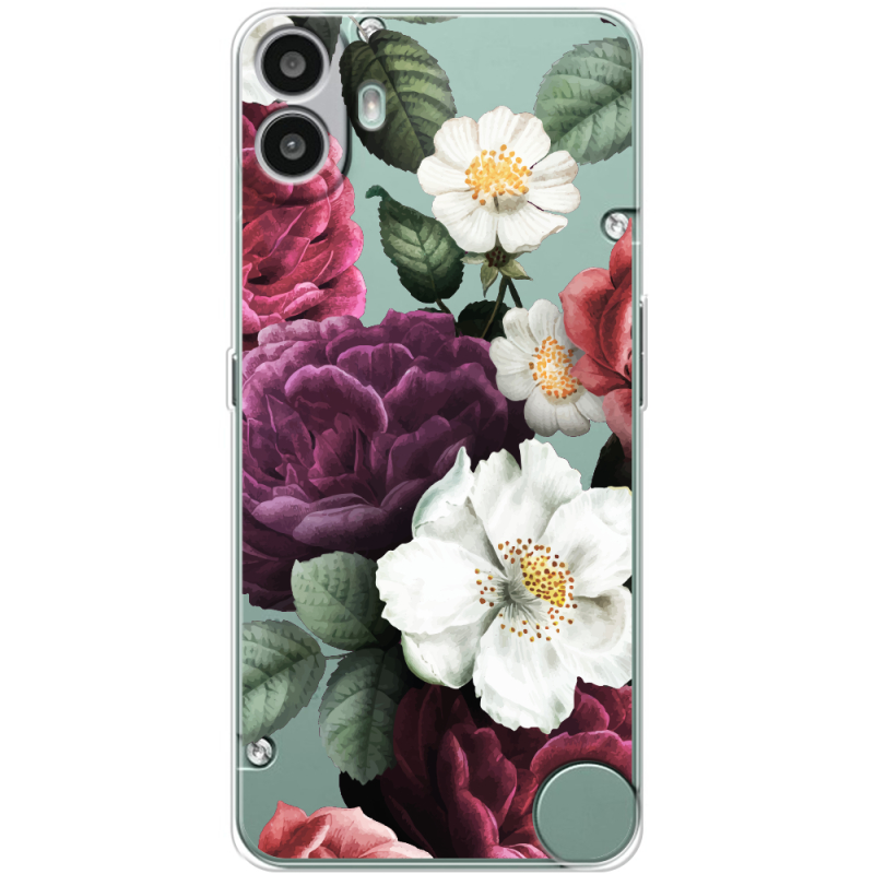 Прозорий чохол BoxFace Nothing CMF Phone 1 Floral Dark Dreams