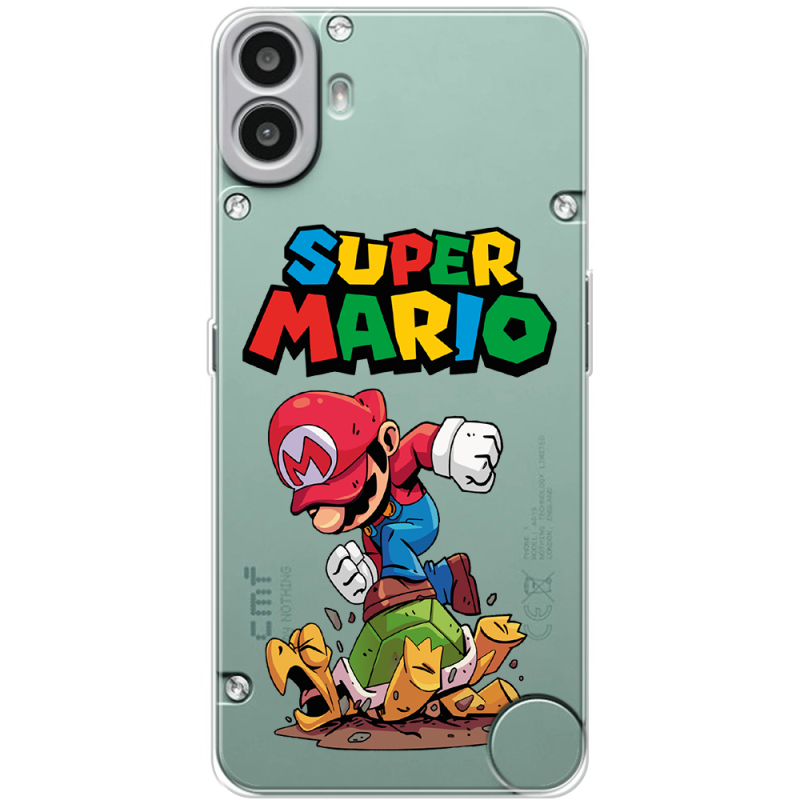Прозорий чохол BoxFace Nothing CMF Phone 1 Super Mario