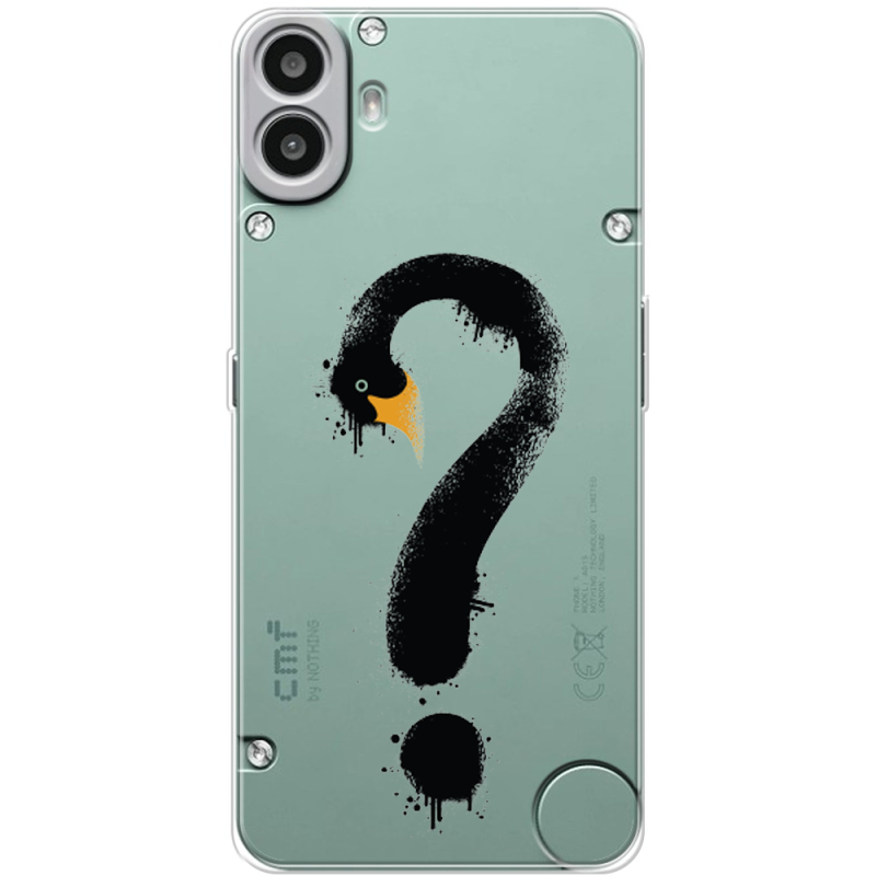 Прозорий чохол BoxFace Nothing CMF Phone 1 Swan question