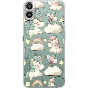 Прозорий чохол BoxFace Nothing CMF Phone 1 Unicorns