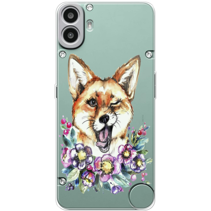 Прозорий чохол BoxFace Nothing CMF Phone 1 Winking Fox