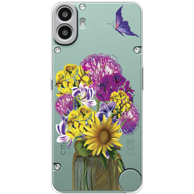 Прозорий чохол BoxFace Nothing CMF Phone 1 My Bouquet