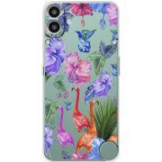 Прозорий чохол BoxFace Nothing CMF Phone 1 Flamingo