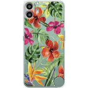 Прозорий чохол BoxFace Nothing CMF Phone 1 Tropical Flowers