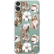 Прозорий чохол BoxFace Nothing CMF Phone 1 Cotton and Rabbits
