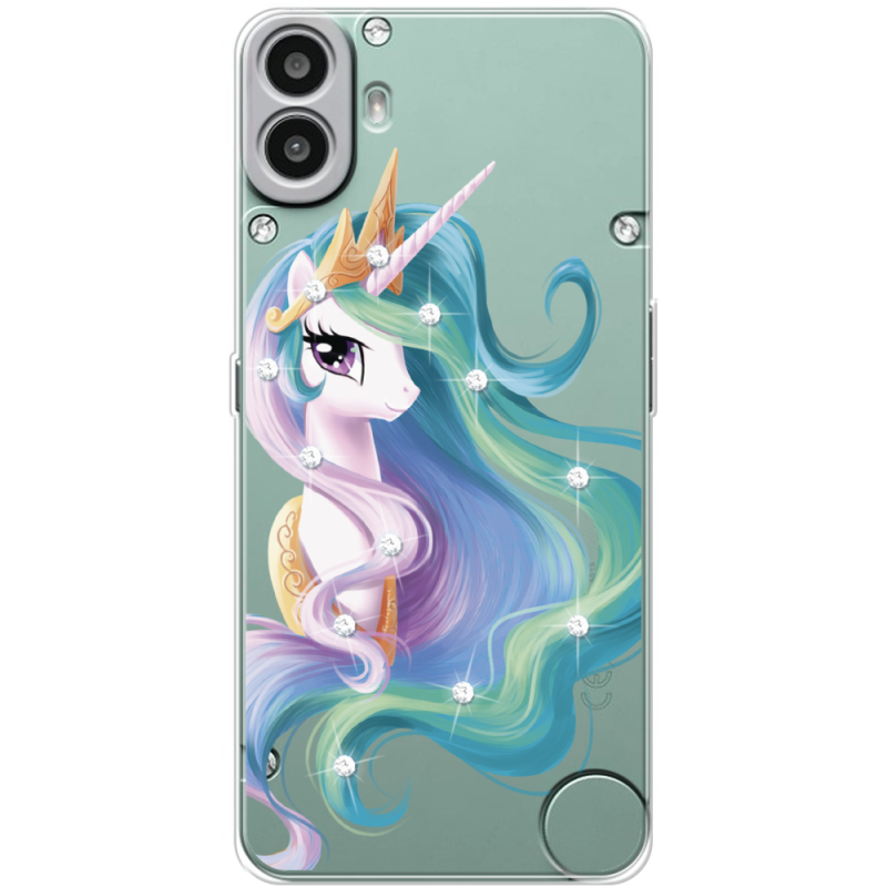 Чохол зі стразами Nothing CMF Phone 1 Unicorn Queen