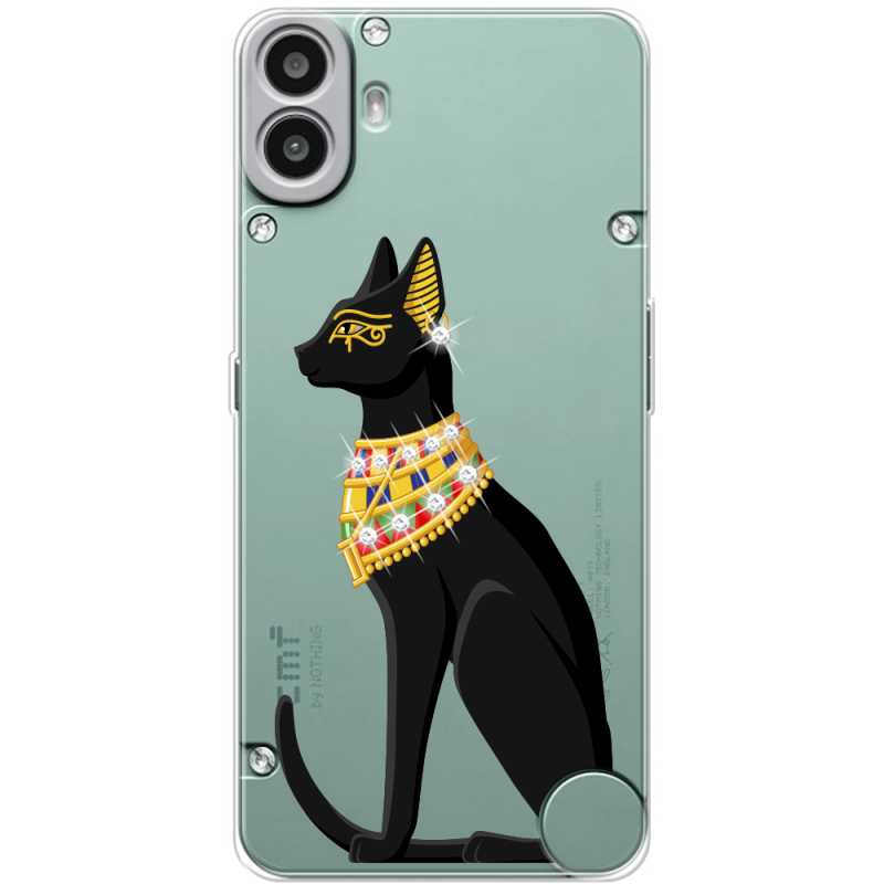 Чохол зі стразами Nothing CMF Phone 1 Egipet Cat