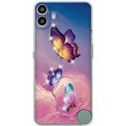 Чохол зі стразами Nothing CMF Phone 1 Butterflies